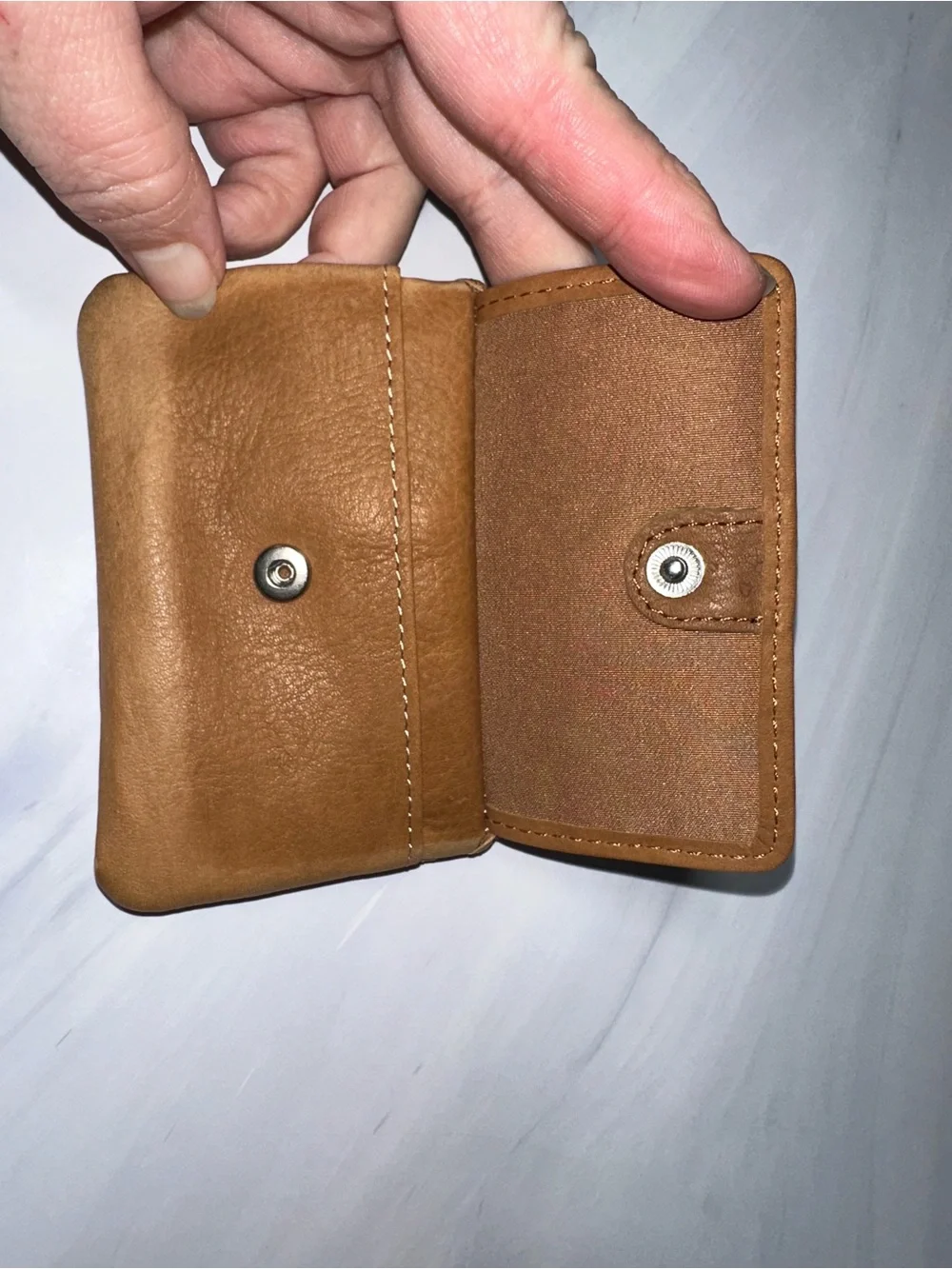 Fossil card / ID / Key Holder Pouch - like new - leather multicolor